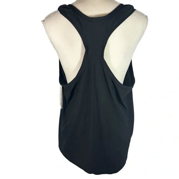 NWT! Athleta Black Tank Top with Pink Tennis Logo- XL - Picture 5 of 8